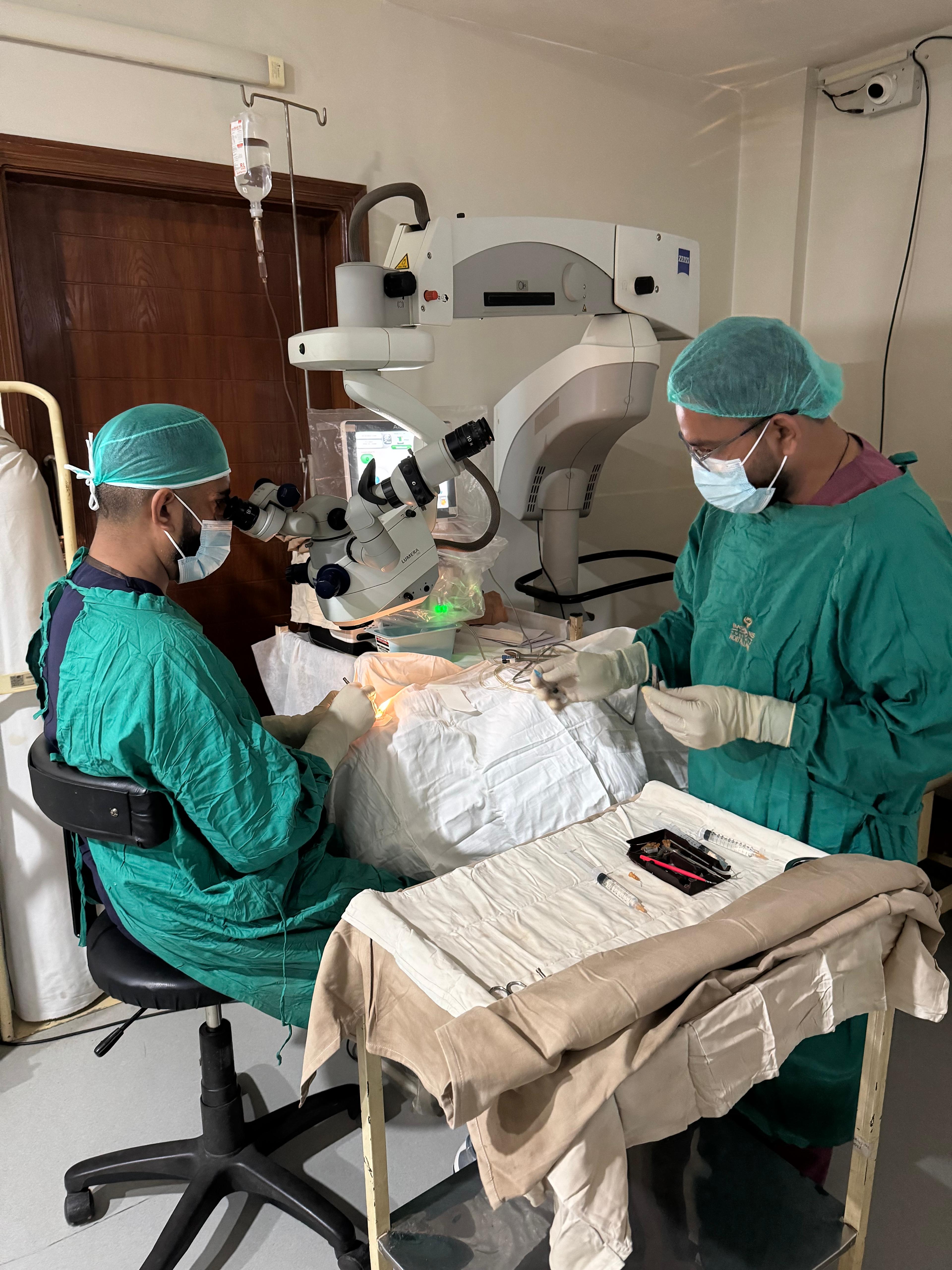 A cataract surgery patient in Pakistan whose sight was restored through World Aid Network